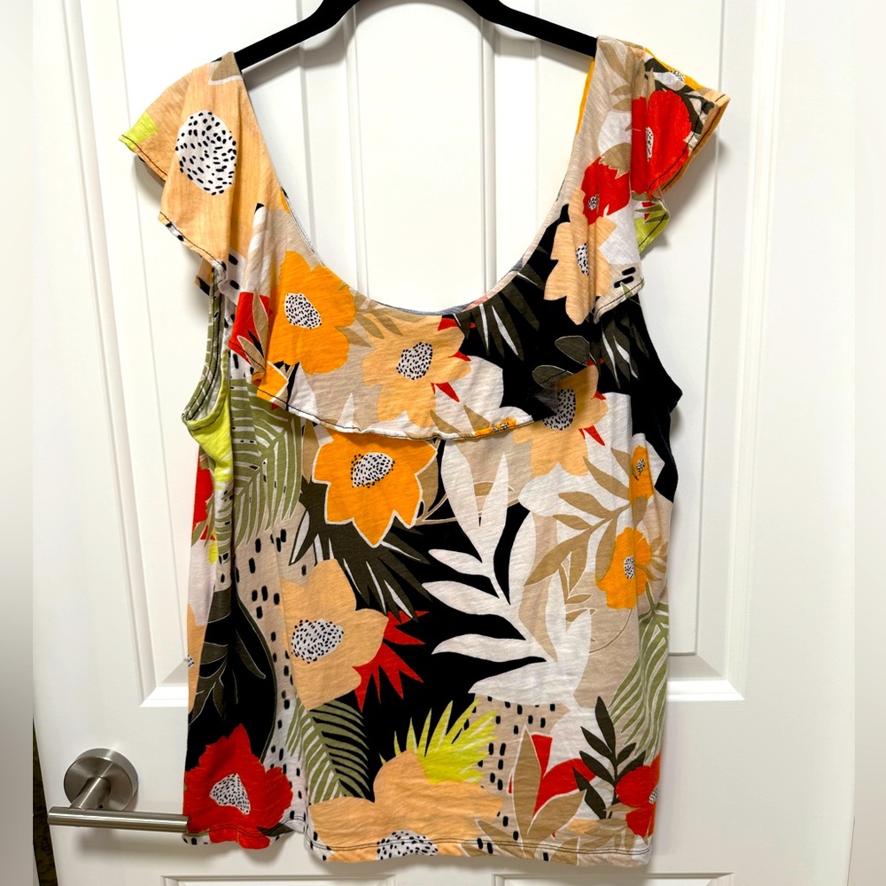 Loft Ruffle Tank - Picture 2 of 7